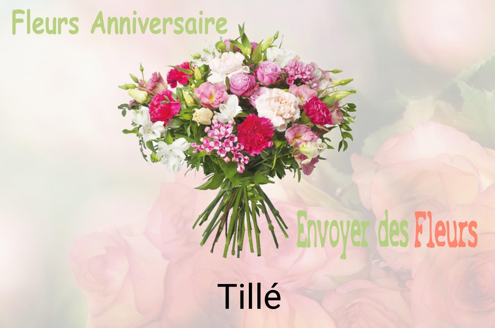 Bouquet de fleurs d’anniversaire livré à Tillé